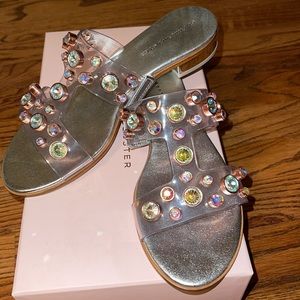 Sophia Webster NEW Dina gem flat sandals 38 NEVER WORN SOLD OUT
